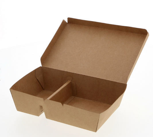 ペーパーランチボックス仕切付中 TY7  20枚