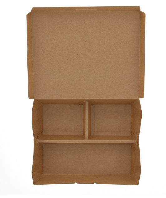 ペーパーランチボックス仕切付大 TY6   20枚