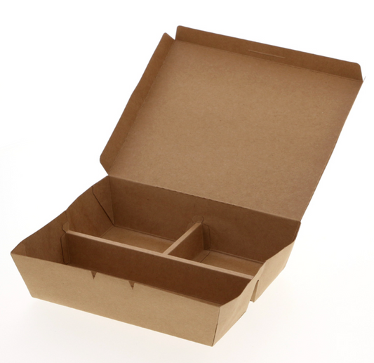 ペーパーランチボックス仕切付大 TY6   20枚